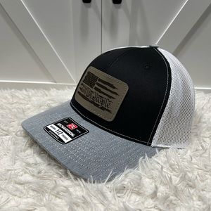 Trucker SnapBack Richardson 112 Hat. We the people Flag.